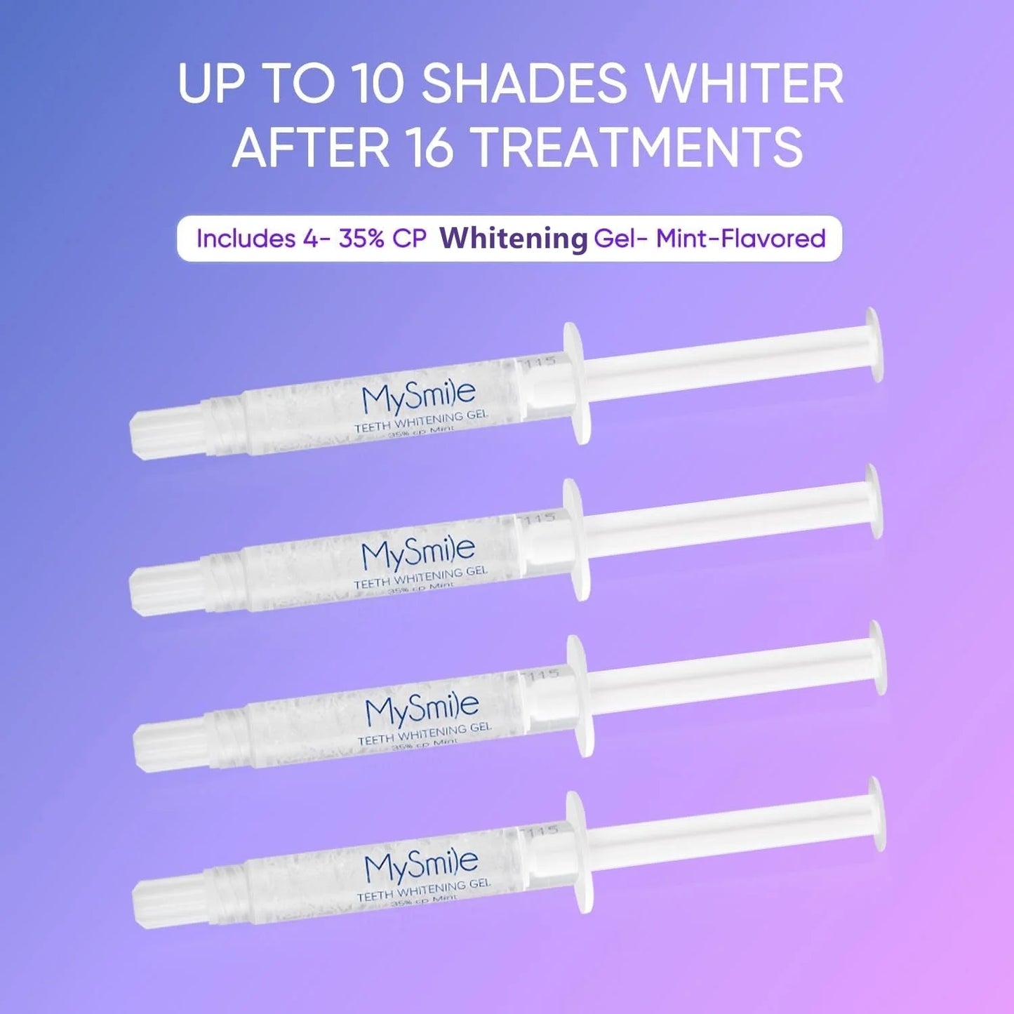 Ultimate Teeth Whitening Kit with 28 LED Light, 4X 3ML 35%CP Teeth Whitening Gel, 1X 4ML Teeth Whitening Pen, 10 Min, Remove 10 Years of Stains