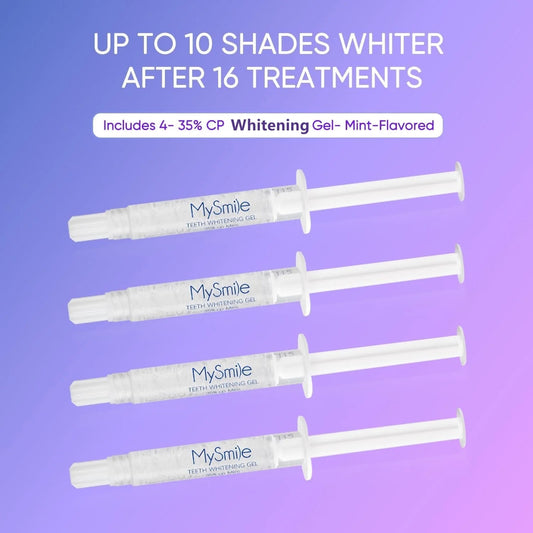 Ultimate Teeth Whitening Kit with 28 LED Light, 4X 3ML 35%CP Teeth Whitening Gel, 1X 4ML Teeth Whitening Pen, 10 Min, Remove 10 Years of Stains
